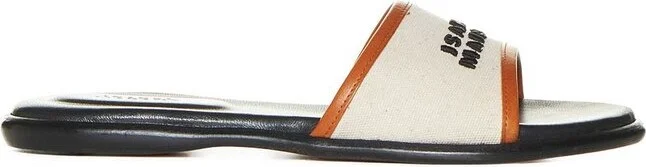 Isabel Marant Vikee Logo Embroidered Sandals