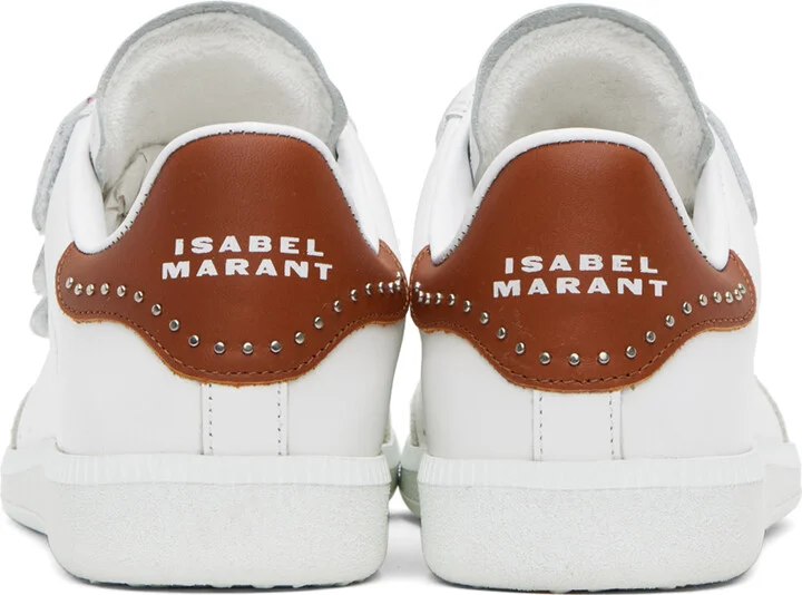Isabel Marant White & Brown Beth Sneakers - Image 2