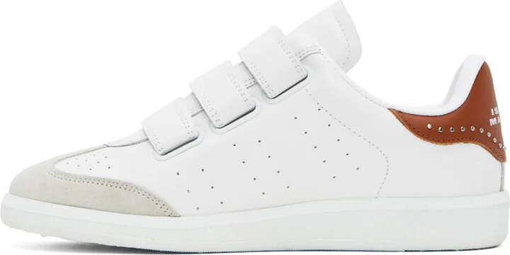Isabel Marant White & Brown Beth Sneakers - Image 3