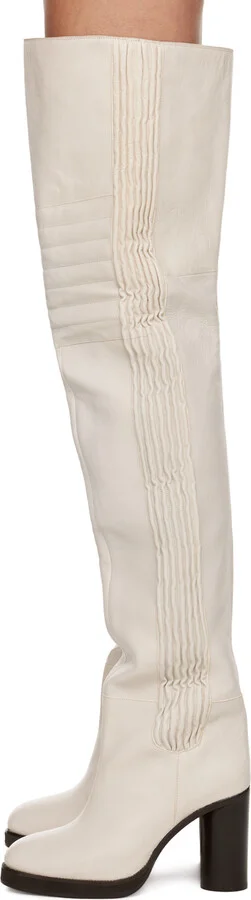Isabel Marant White Laelle Boots - Image 3