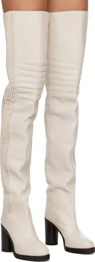Isabel Marant White Laelle Boots - Image 4