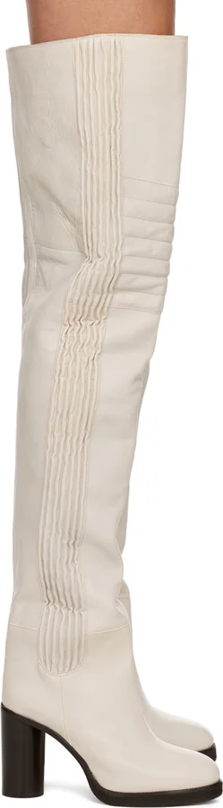 Isabel Marant White Laelle Boots