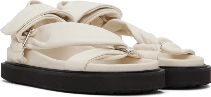 Isabel Marant White Naori Leather Sandals - Image 4