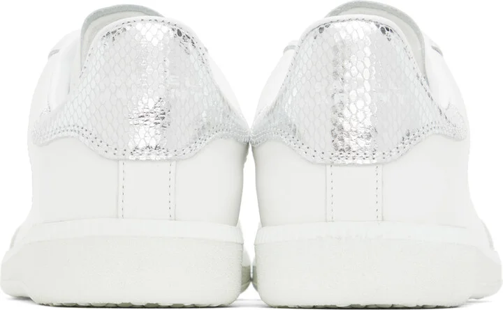 Isabel Marant White & Silver Bryce Sneakers - Image 2