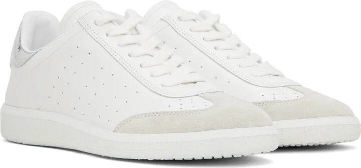 Isabel Marant White & Silver Bryce Sneakers - Image 4