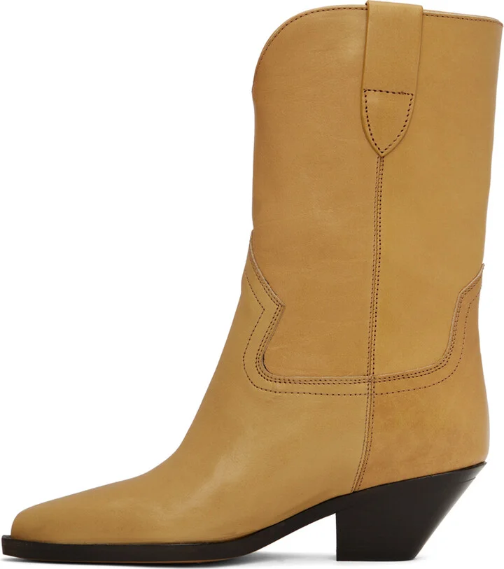 Isabel Marant Yellow Dahope Boots - Image 3