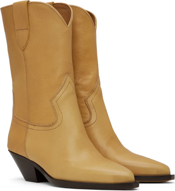 Isabel Marant Yellow Dahope Boots - Image 4