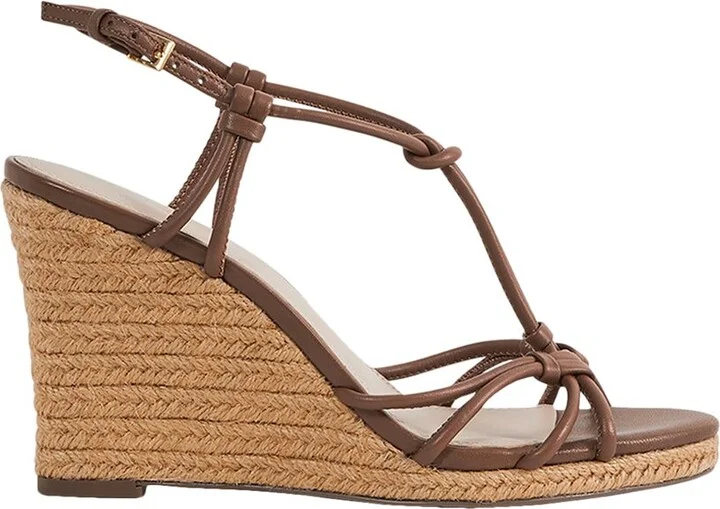 Isabella Leather Knot Wedge