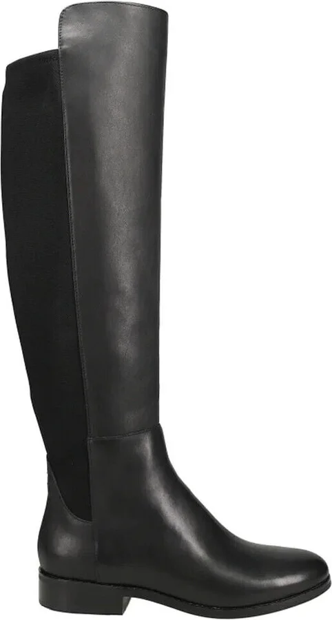 Isabelle W24652 Women's US 5.5 Black Leather Over-the-Knee Boot KHD959
