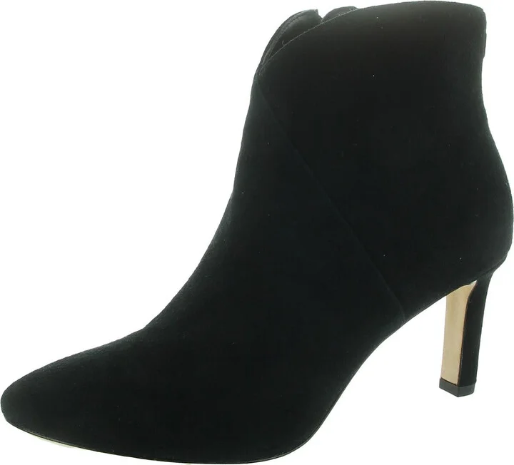 Isabelle Womens Zipper Leather Ankle Boots