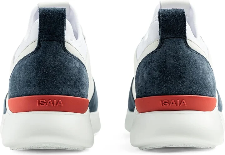 Isaia Calfskin-Suede Amalfi Sneakers - Image 2