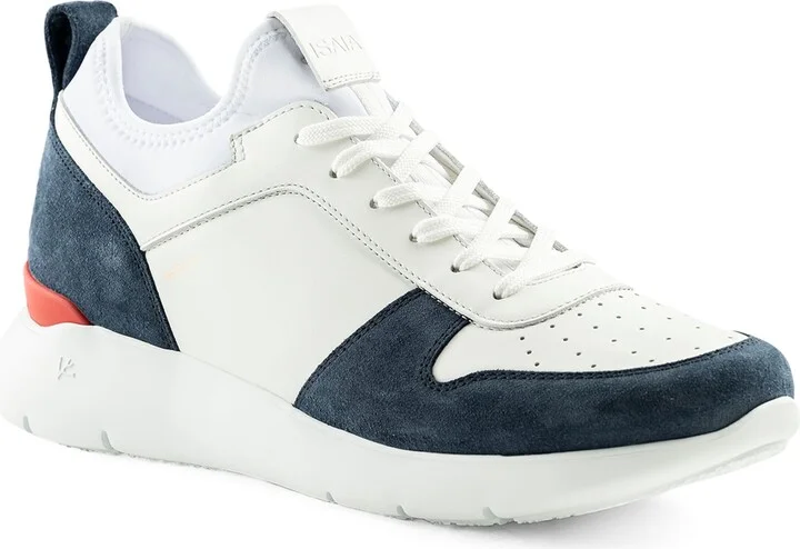 Isaia Calfskin-Suede Amalfi Sneakers - Image 3