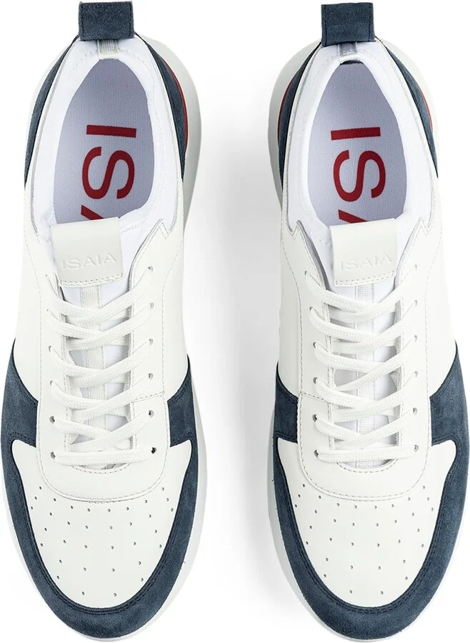 Isaia Calfskin-Suede Amalfi Sneakers - Image 6