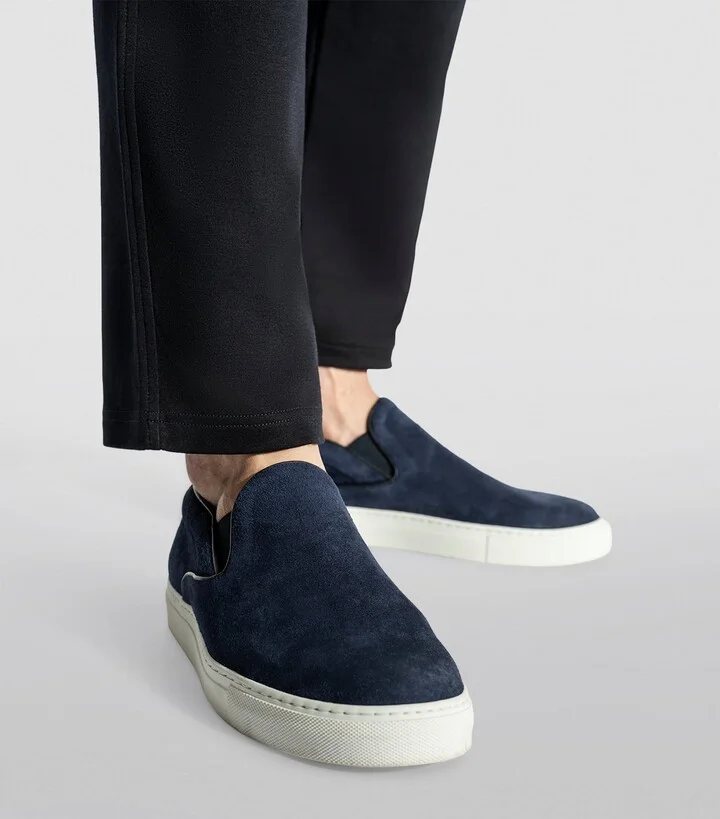 Isaia Suede Slip-On Sneakers - Image 4