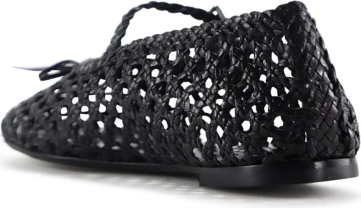 Ischia Ballerina, Black Leather - Image 3