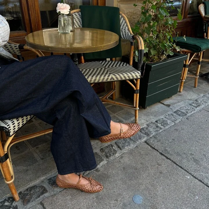 Ischia Ballerina, Brown Leather - Image 2