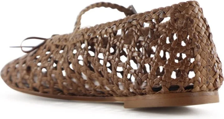 Ischia Ballerina, Brown Leather - Image 5