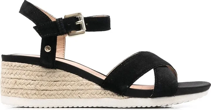 Ischia jute wedge sandals