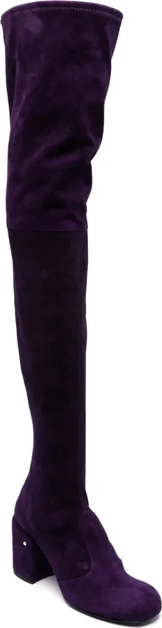 Isidor 75mm suede thigh-boots - Image 2
