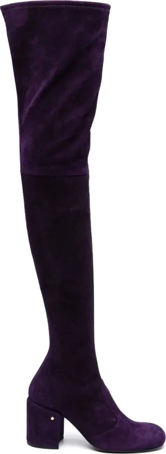 Isidor 75mm suede thigh-boots