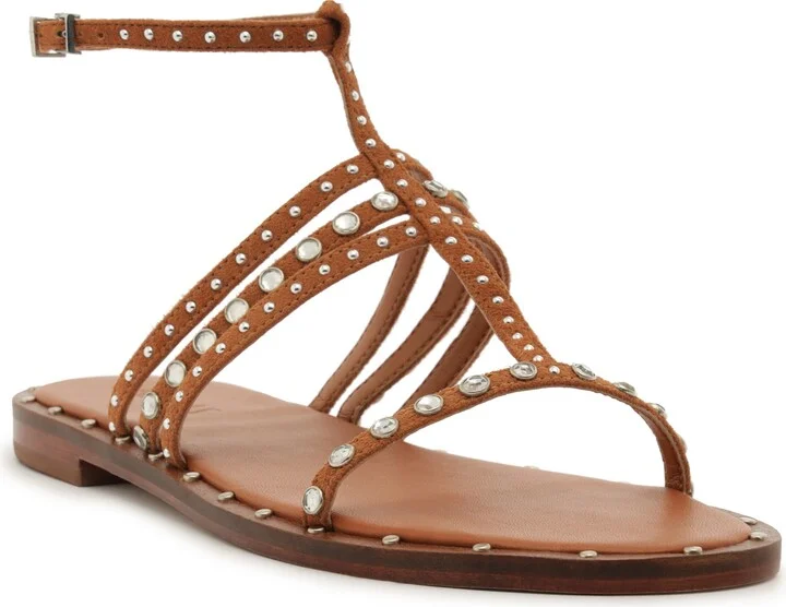 Isidora Studded Ankle Strap Sandal