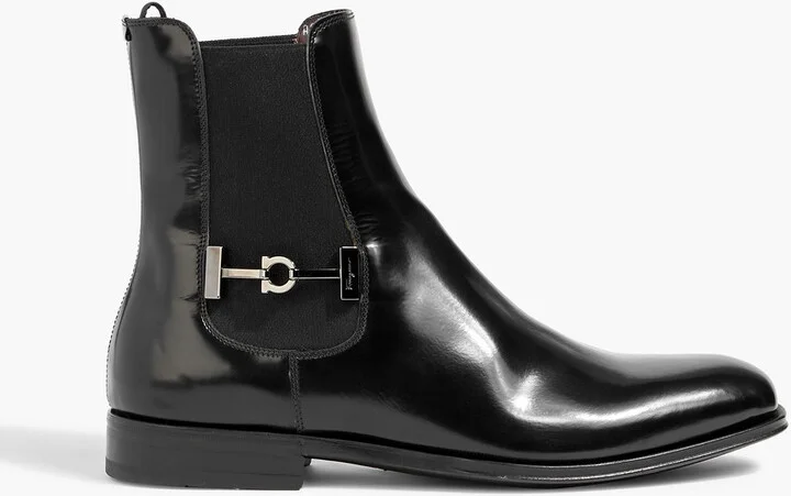 Isidoro glossed-leather Chelsea boots