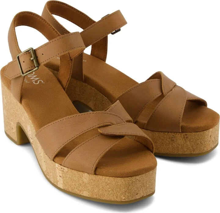 Isla Heeled Sandal Sugar Leather Slip On - Image 4