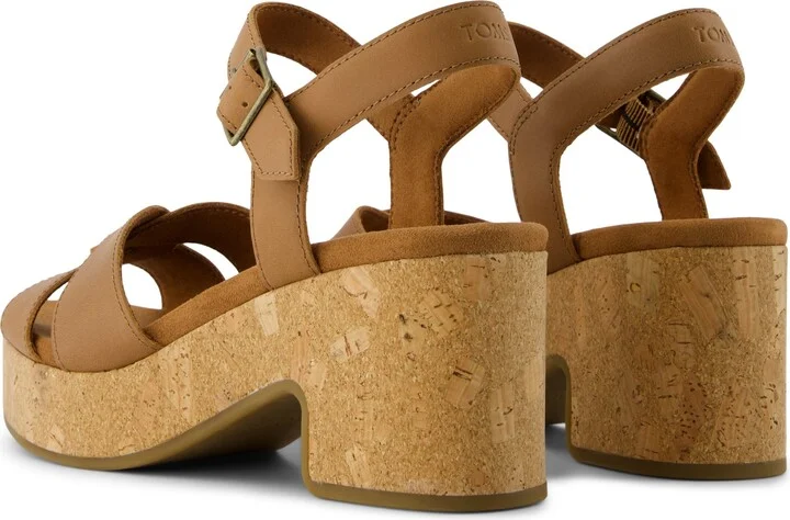 Isla Heeled Sandal Sugar Leather Slip On - Image 5