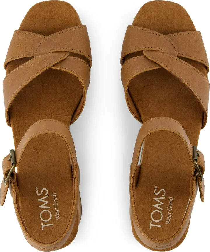 Isla Heeled Sandal Sugar Leather Slip On - Image 6