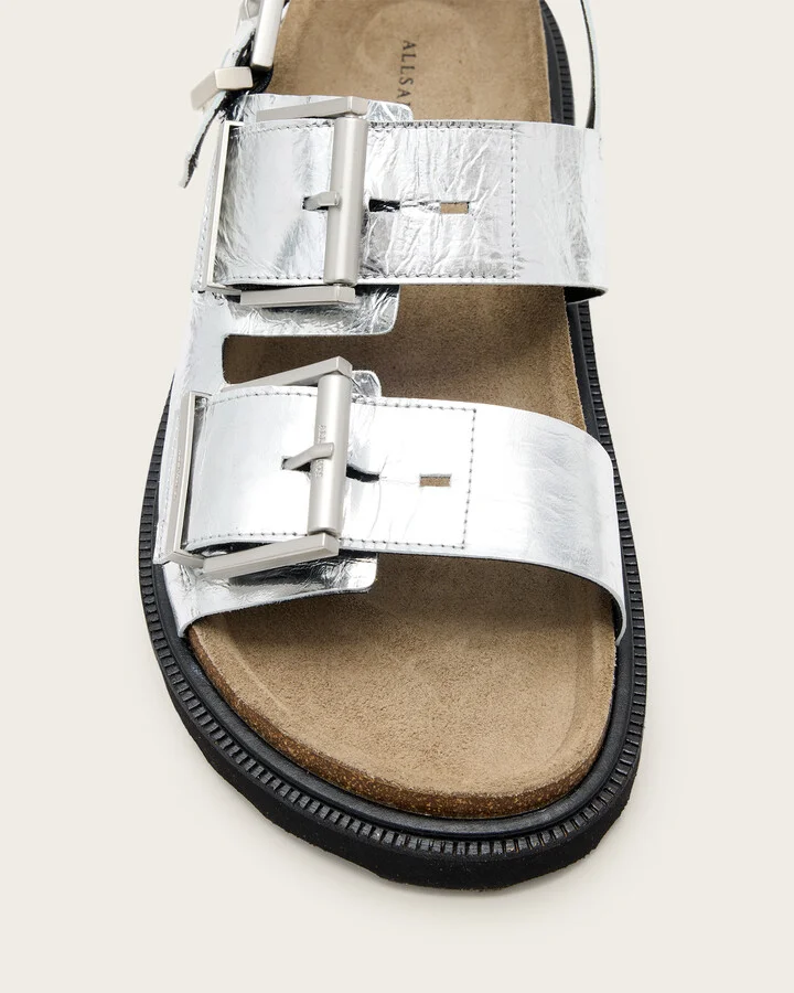 Isla Leather Sandals - Image 3