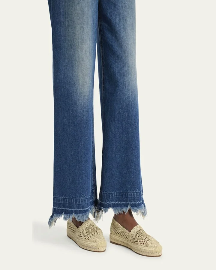 Isla Logo Crochet Knit Espadrilles - Image 3