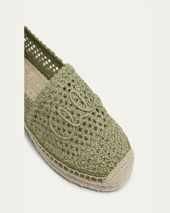 Isla Logo Crochet Knit Espadrilles - Image 7