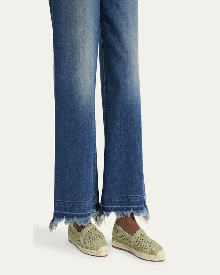 Isla Logo Crochet Knit Espadrilles - Image 8