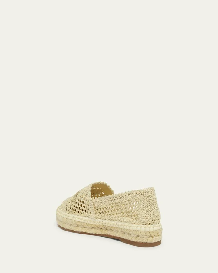 Isla Logo Crochet Knit Espadrilles - Image 9
