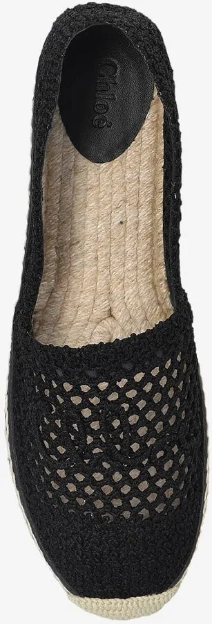 Isla Logo Embroidered Crochet Espadrilles - Image 3