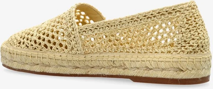 Isla Logo Embroidered Crochet Espadrilles - Image 2