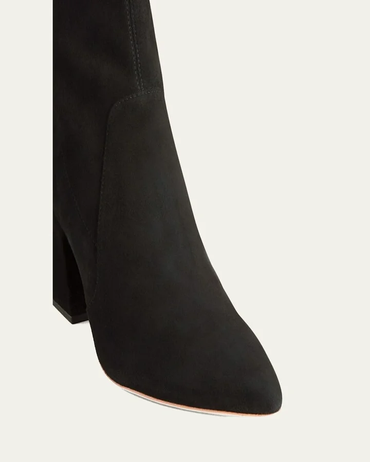 Isla Suede Chunky-Heel Boots - Image 2