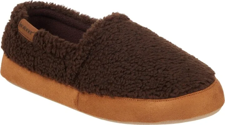 Isotoner Men's Berber Closed Back Slippers