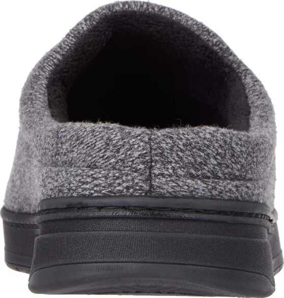 Isotoner Men's Heathered Knit Brady Clog Slippers - Image 8