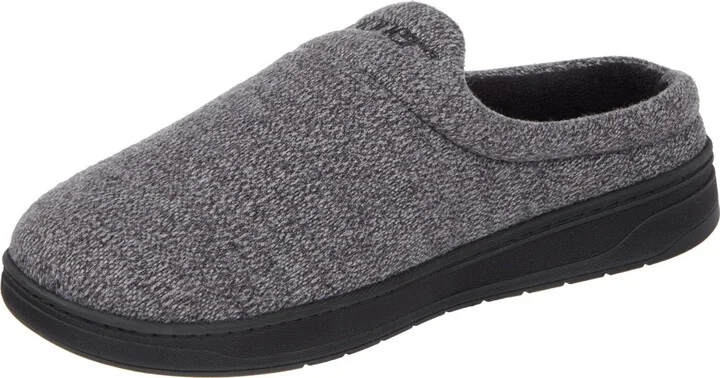 Isotoner Men's Heathered Knit Brady Clog Slippers - Image 9