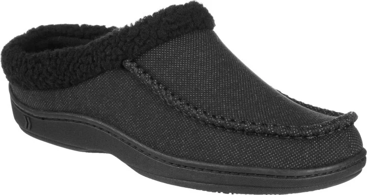 Isotoner Men's Lewis Clog Slippers with Memory Foam