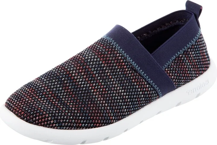 isotoner Women's Lightweight and Breathable Elastic Knit Slip-On Shoe Slipper