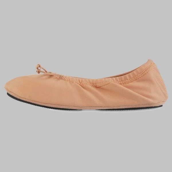 Isotoner Women's Sloan Nude Spandex Ballerina Slippers - - Image 4