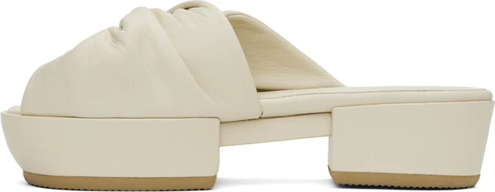 ISSEY MIYAKE Beige Twist Sandals - Image 3