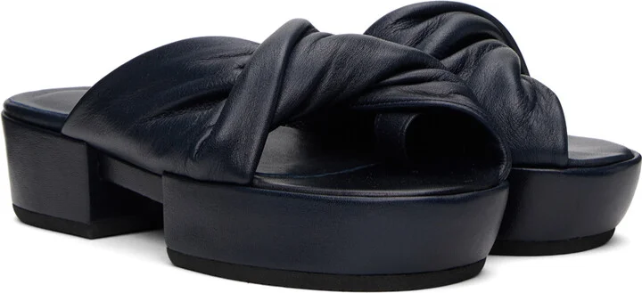 ISSEY MIYAKE Black Twist Sandals - Image 4