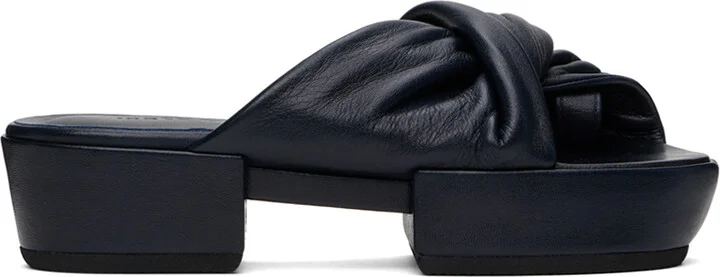 ISSEY MIYAKE Black Twist Sandals