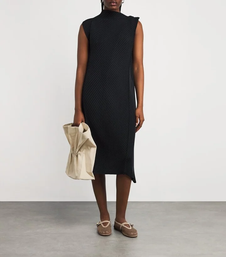 Issey Miyake Soft Fold Pleats Midi Dress - Image 2
