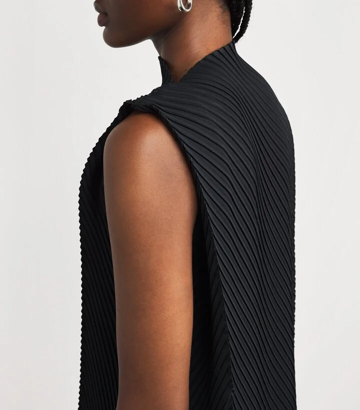 Issey Miyake Soft Fold Pleats Midi Dress - Image 6