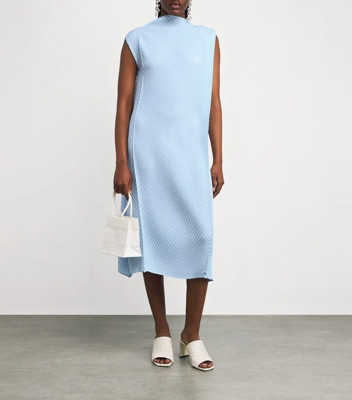 Issey Miyake Soft Fold Pleats Midi Dress - Image 2