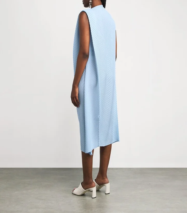 Issey Miyake Soft Fold Pleats Midi Dress - Image 3